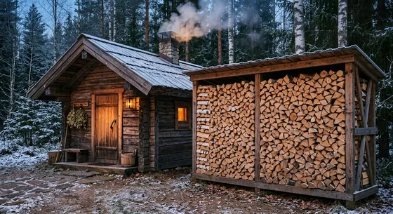 Укладка дров в Рогачёве, улица Заречная, 23